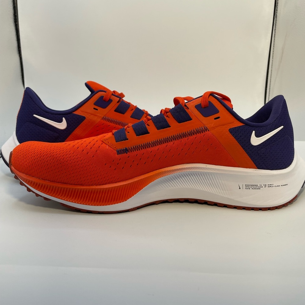 Clemson Nike College Air Zoom Pegasus 38 Running Shoes DJ0819-800 Men's Size 9
